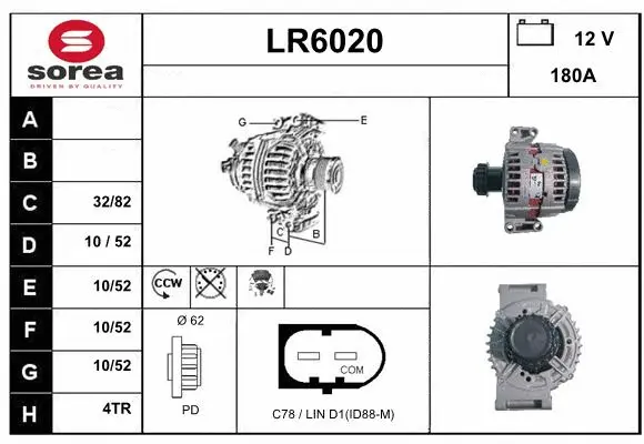 Alternator (LR6020)