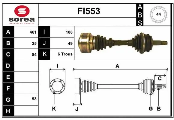 Drive Shaft (FI553)