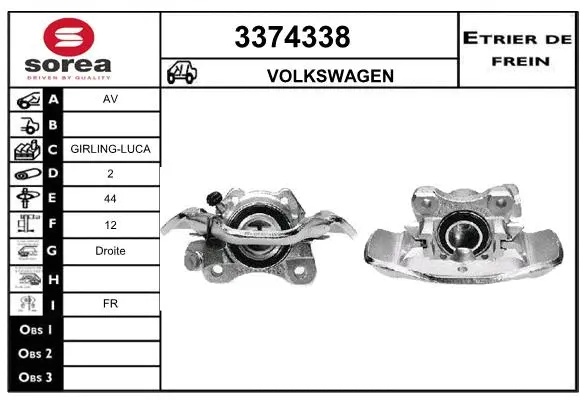 Brake Caliper (3374338)