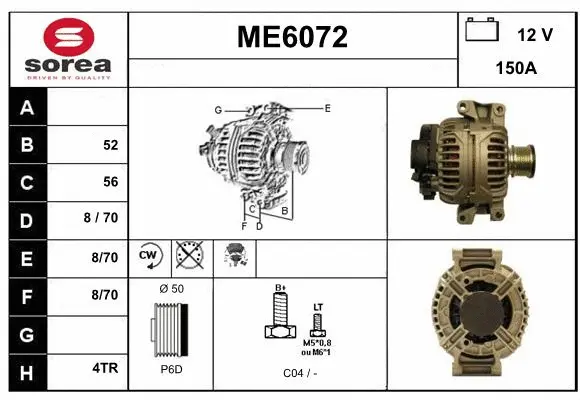 Alternator (ME6072)