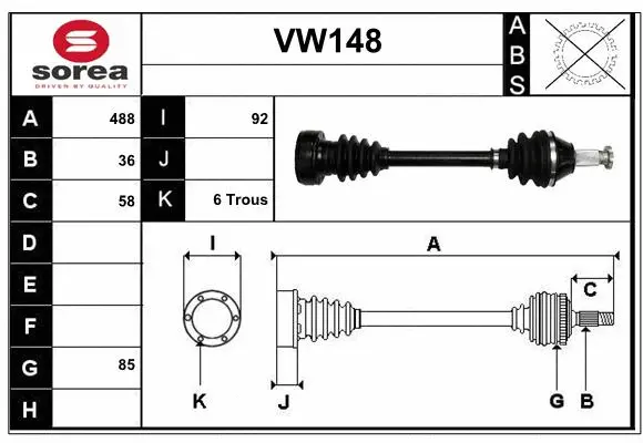 Drive Shaft (VW148)