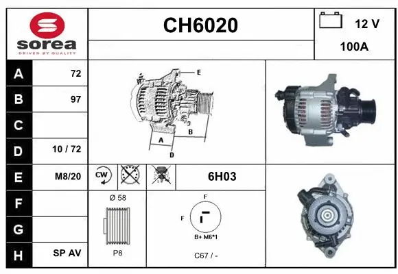 Alternator (CH6020)