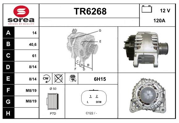 Alternator (TR6268)
