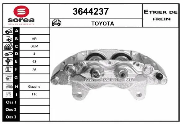 Brake Caliper (3644237)