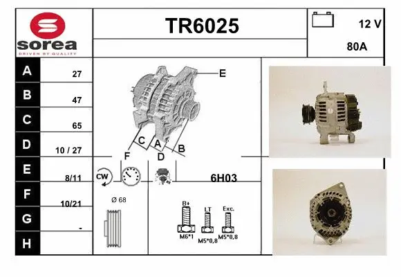 Alternator (TR6025)