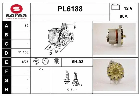 Alternator (PL6188)