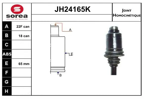 Joint Kit, drive shaft (JH24165K)