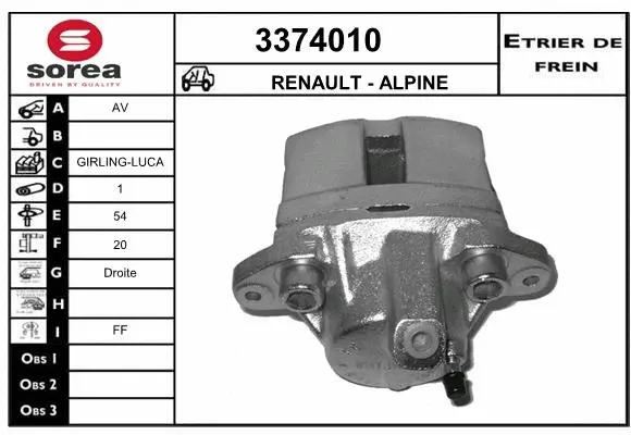 Brake Caliper (3374010)