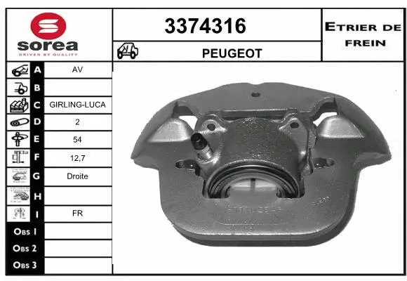 Brake Caliper (3374316)
