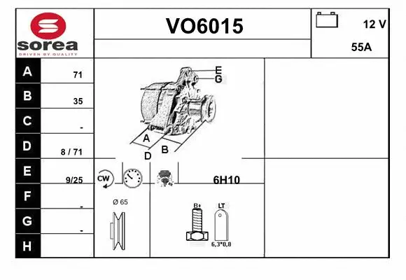 Alternator (VO6015)