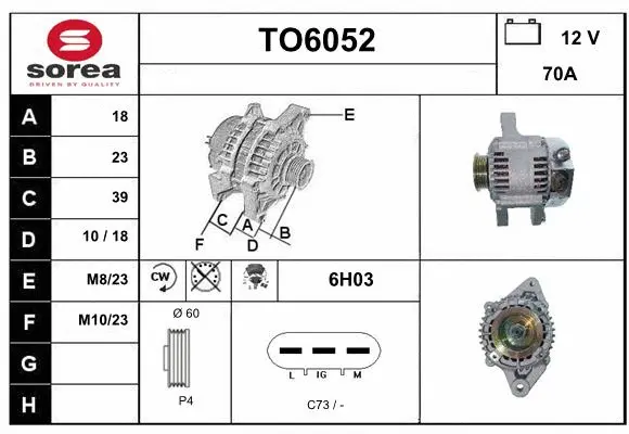 Alternator (TO6052)