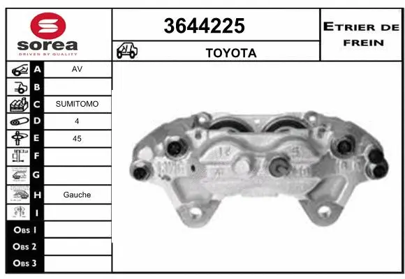 Brake Caliper (3644225)