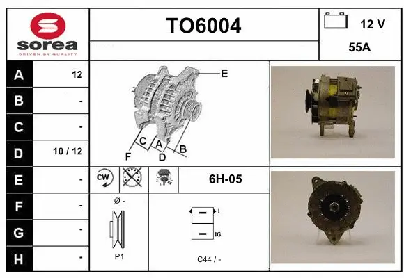 Alternator (TO6004)