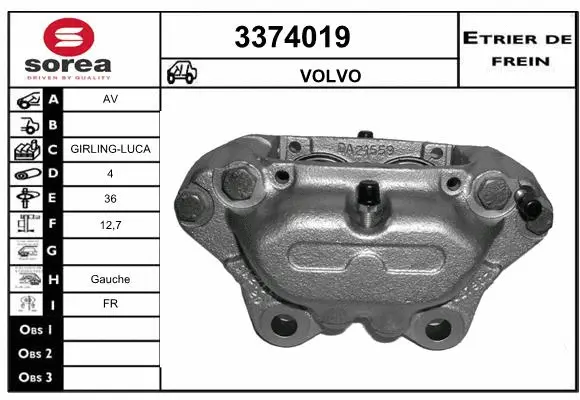Brake Caliper (3374019)