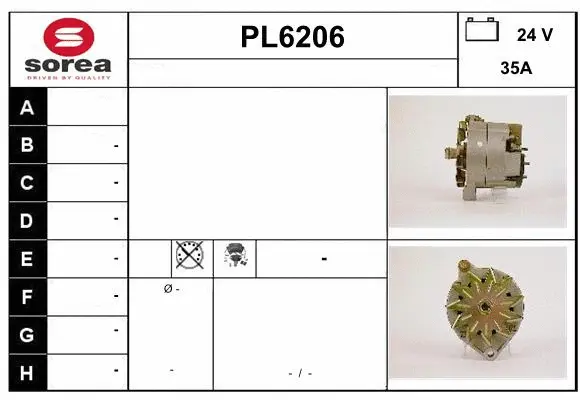 Alternator (PL6206)
