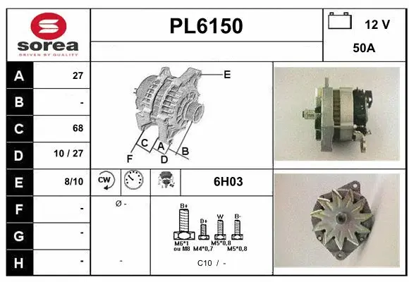 Alternator (PL6150)