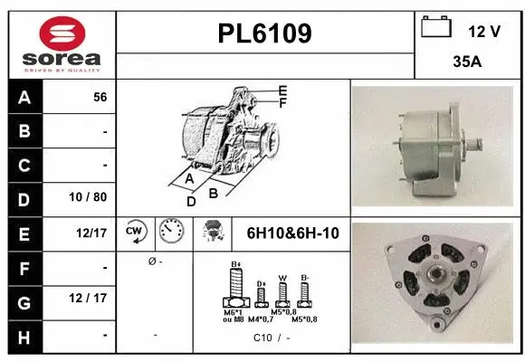 Alternator (PL6109)