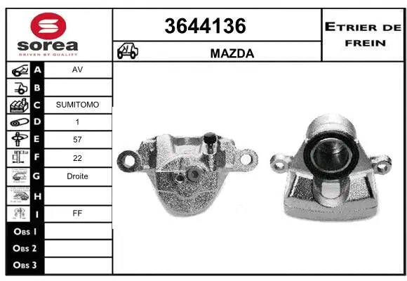 Brake Caliper (3644136)