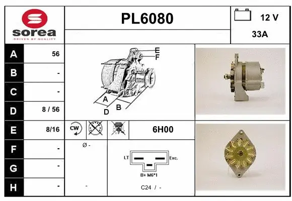 Alternator (PL6080)