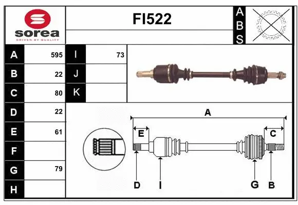 Drive Shaft (FI522)