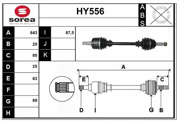 Drive Shaft (HY556)