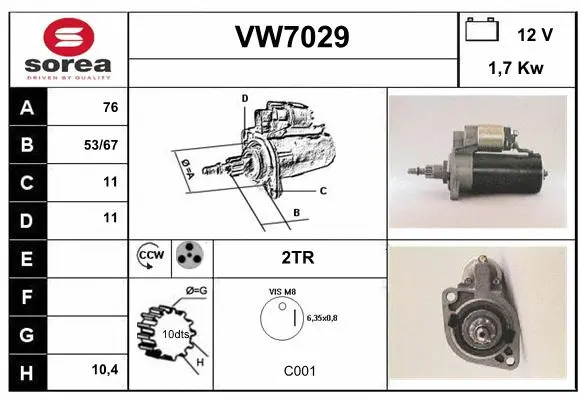 Starter (VW7029)