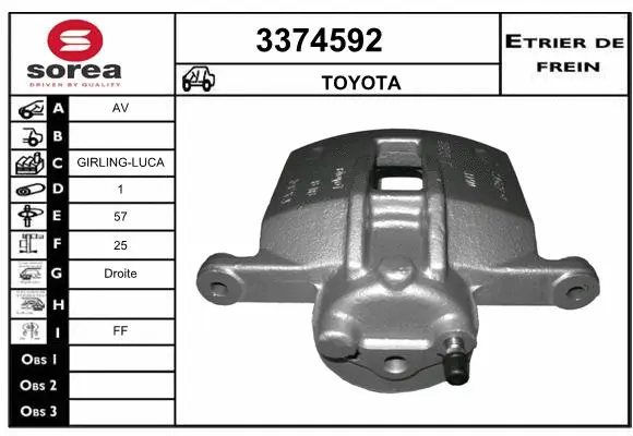 Brake Caliper (3374592)