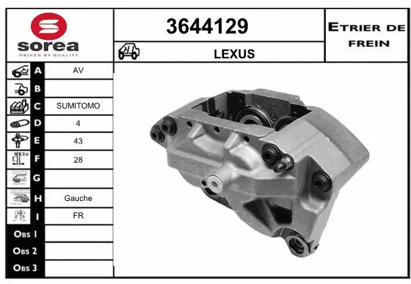 Brake Caliper (3644129)