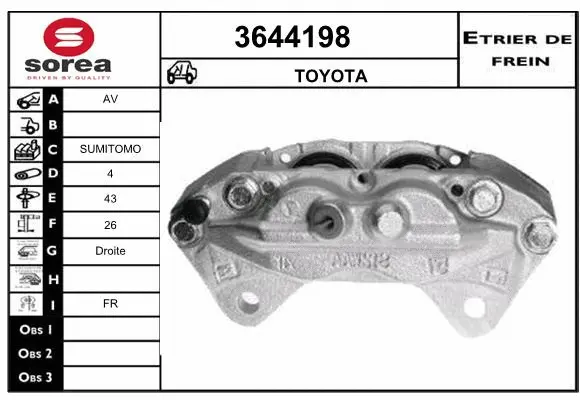Brake Caliper (3644198)