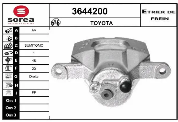 Brake Caliper (3644200)