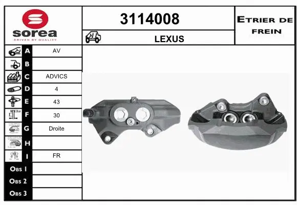Brake Caliper (3114008)