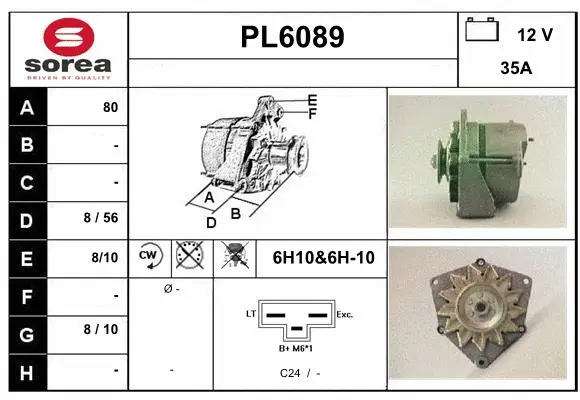 Alternator (PL6089)
