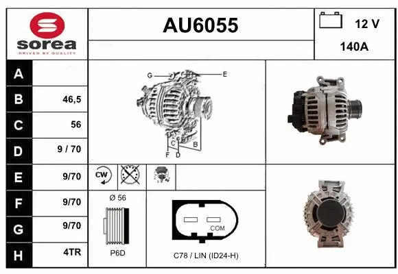 Alternator (AU6055)