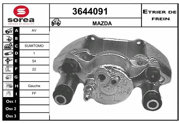 Brake Caliper (3644091)