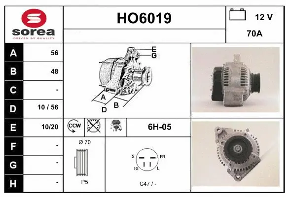 Alternator (HO6019)