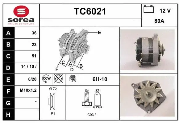 Alternator (TC6021)