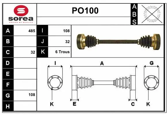 Drive Shaft (PO100)