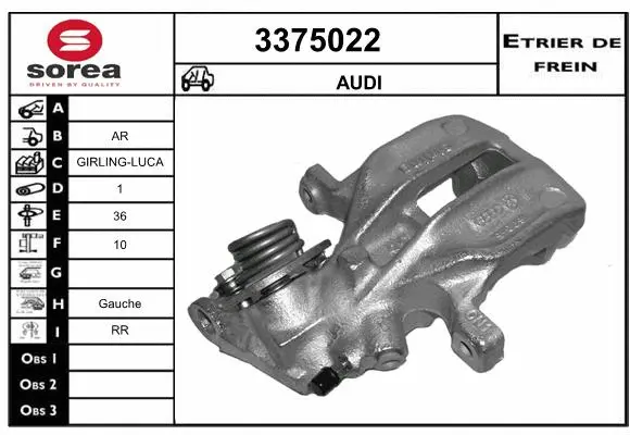 Brake Caliper (3375022)