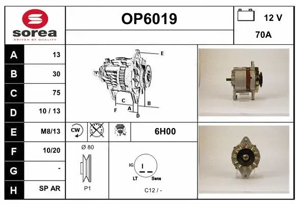 Alternator (OP6019)