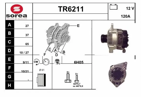 Alternator (TR6211)