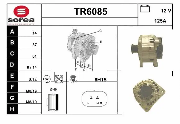 Alternator (TR6085)