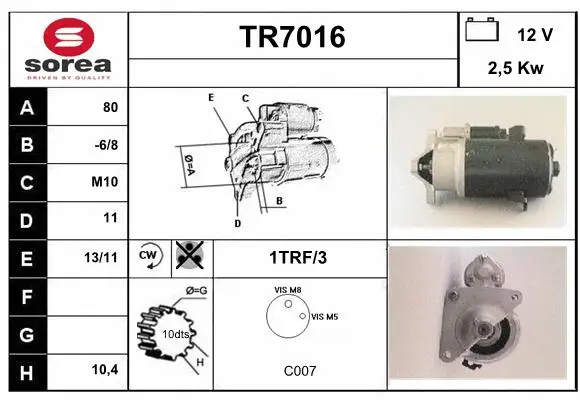 Starter (TR7016)