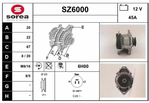 Alternator (SZ6000)