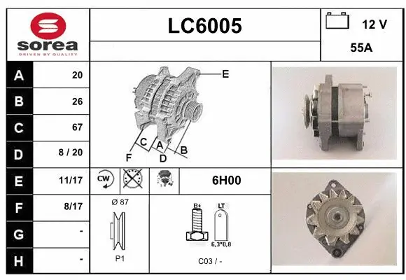 Alternator (LC6005)