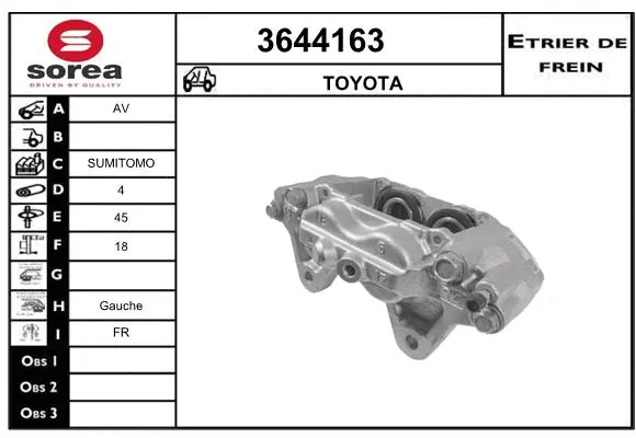 Brake Caliper (3644163)