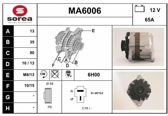 Alternator (MA6006)