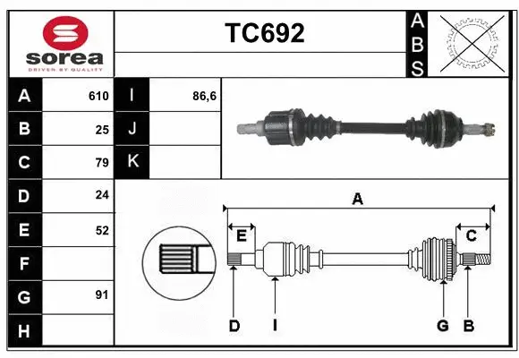 Drive Shaft (TC692)