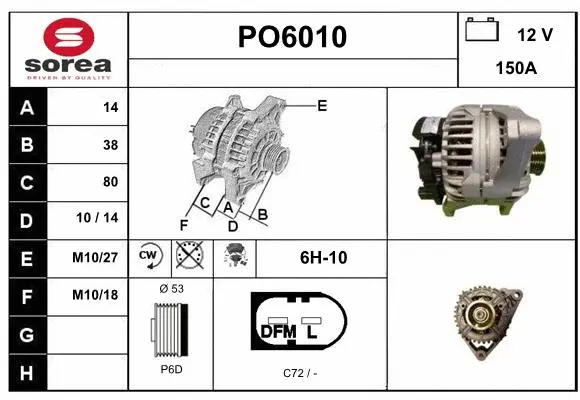 Alternator (PO6010)