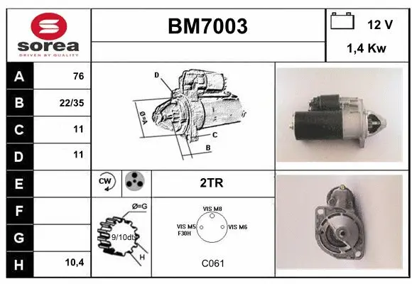 Starter (BM7003)