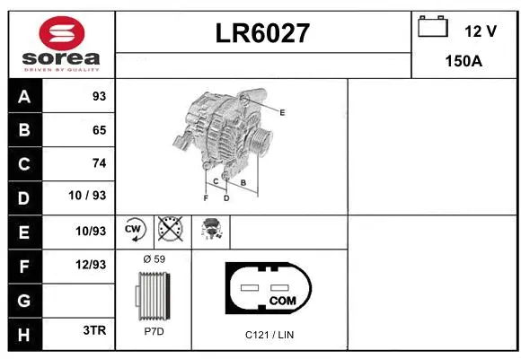 Alternator (LR6027)
